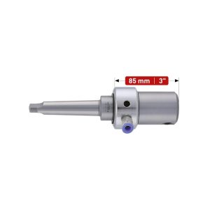 Tool holder MT2 with innercooling for Weldon + Nitto/Universal 19mm (3/4')